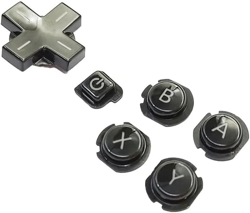 VANJUNN Store بديل لجهاز نينتندو 3DS وحدة التحكم ABXY زر D-Pad A B X Y أزرار الاتجاه D-Pad (أسود) - Image 1